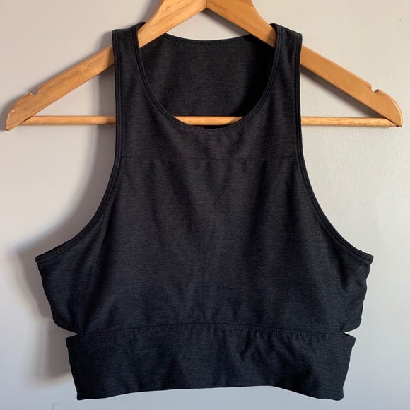 Outdoor Voices Other - Outdoor Voices navy slashback crop top bra M